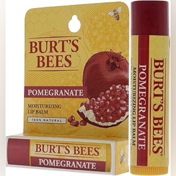 🎁 Free W/Purchase NWOT Burt’s Bees Pomegranate Lip Balm - Picture 3 of 6